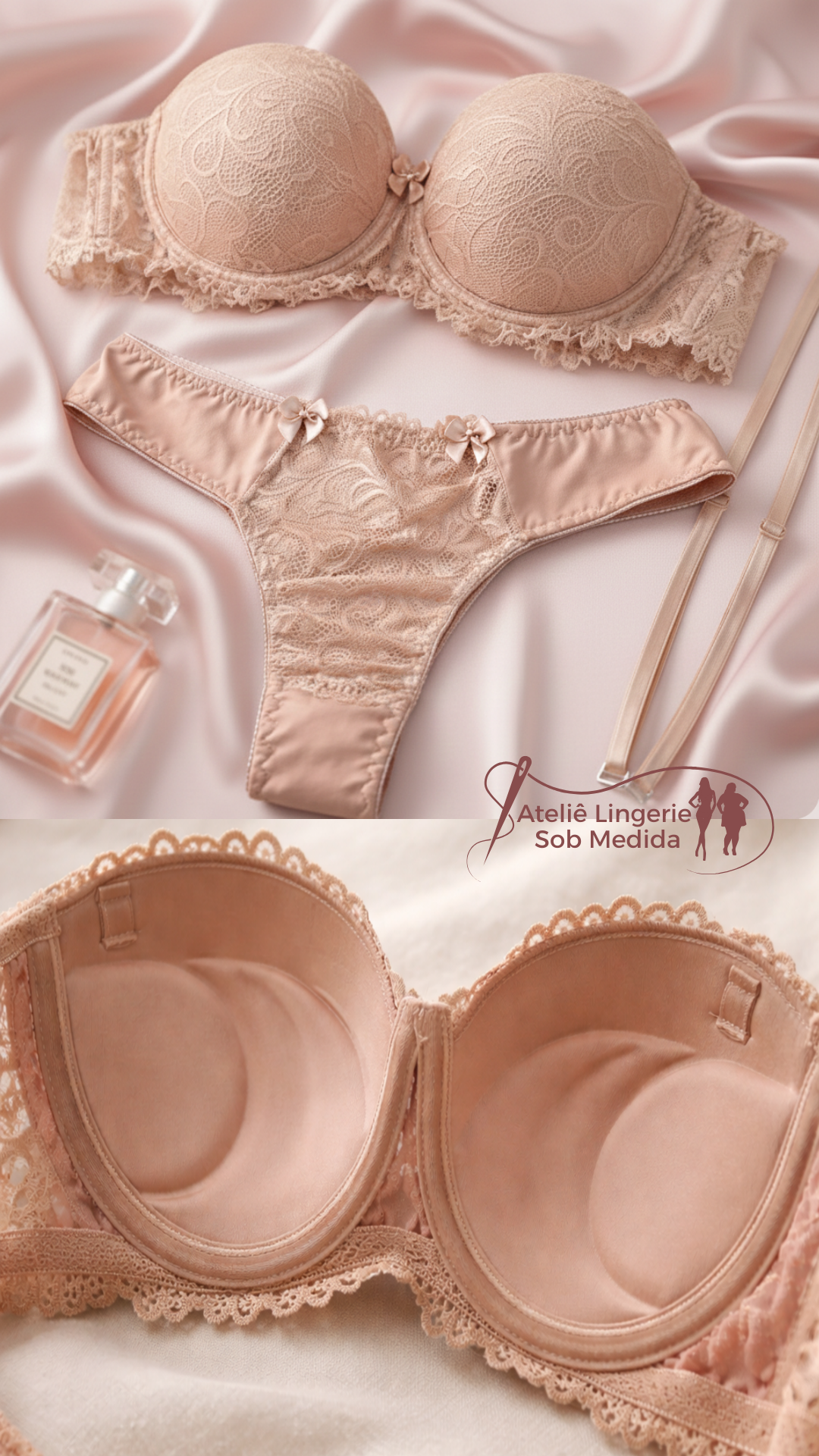 sutia tomara que caia chocolate com bojo bolha